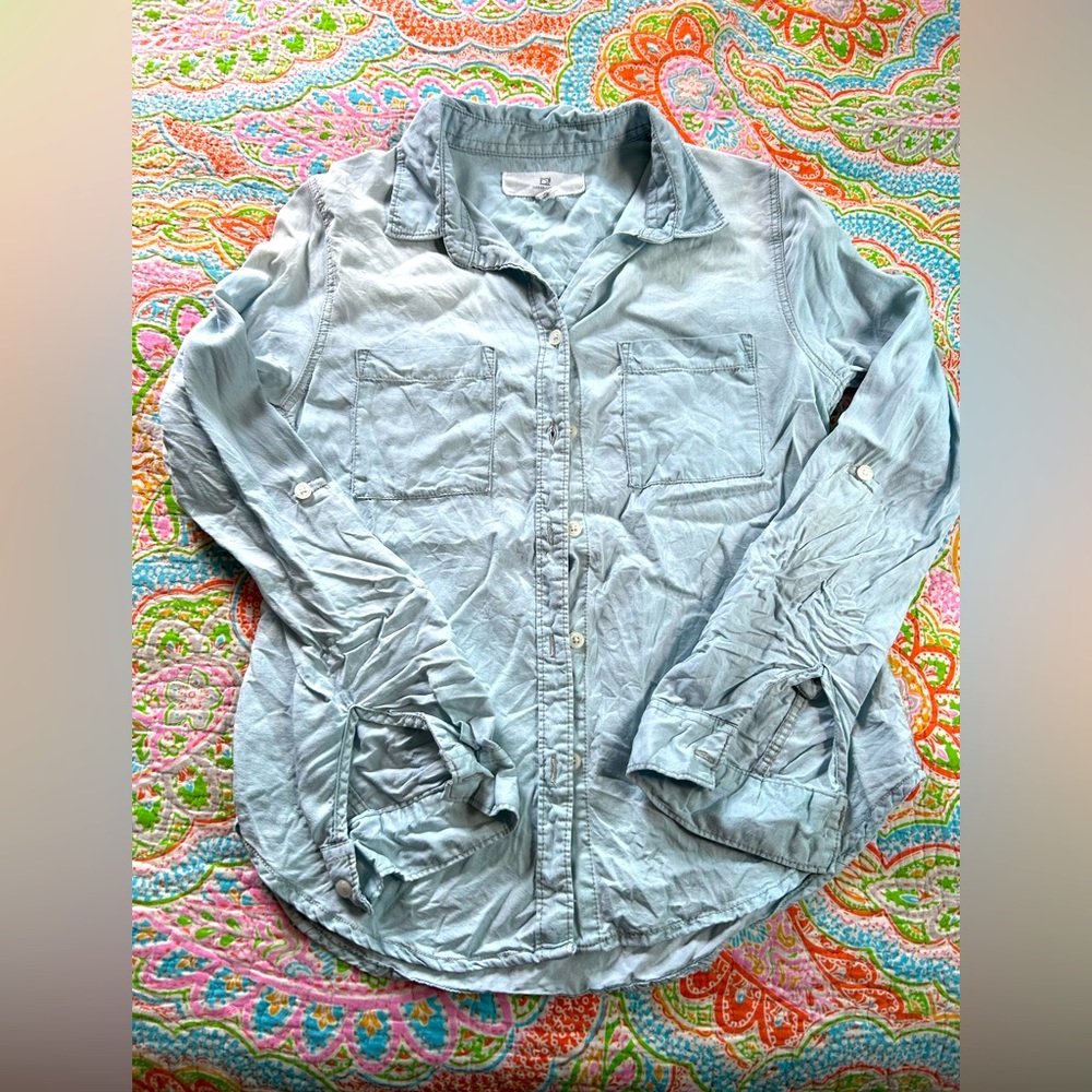 Blue jean blouse